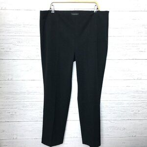 NEW Talbots Women's Black Dress Pants Side Zipper Straight Leg size 18 length 30